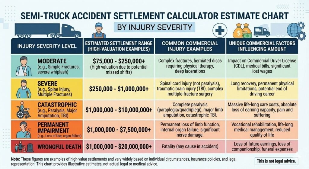 Semi Truck Accident Settlement Calculator Guide Semi Truck Accident Settlement Calculator Guide
